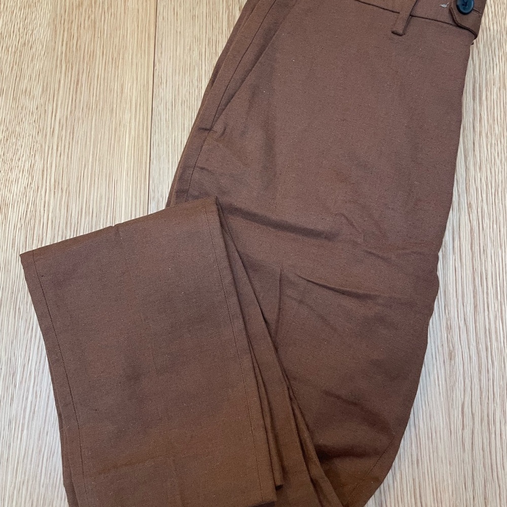 Men's Brown Linen Pant